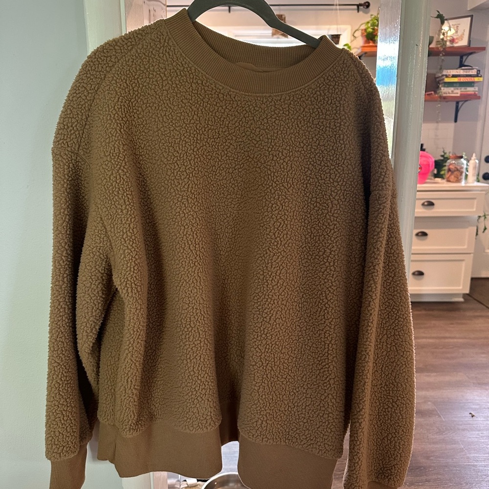 Everlane Camel Teddy Sweater